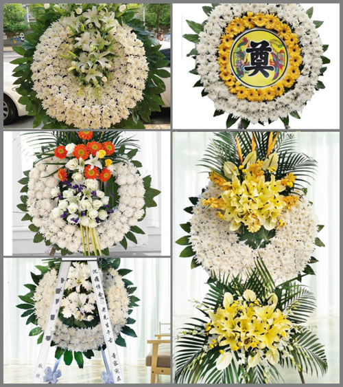 广东梅州市五华县周江镇蓝坑村花圈速递